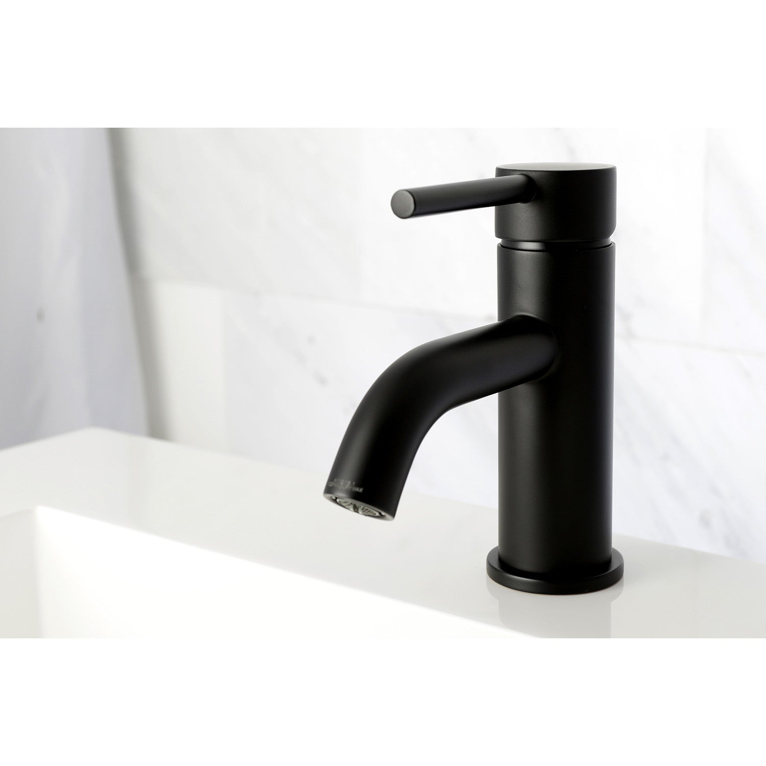 Kingston Sona LS8220DL - Concord One-Handle 1-Hole Bathroom Faucet with Push Pop-Up Drain, Matte Black — thumbnail 3